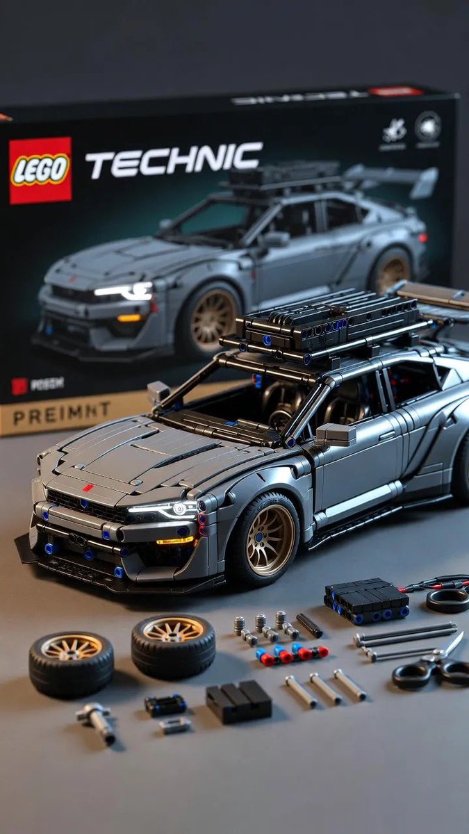 Ultra-Detailed LEGO Technic Product Render — example 1