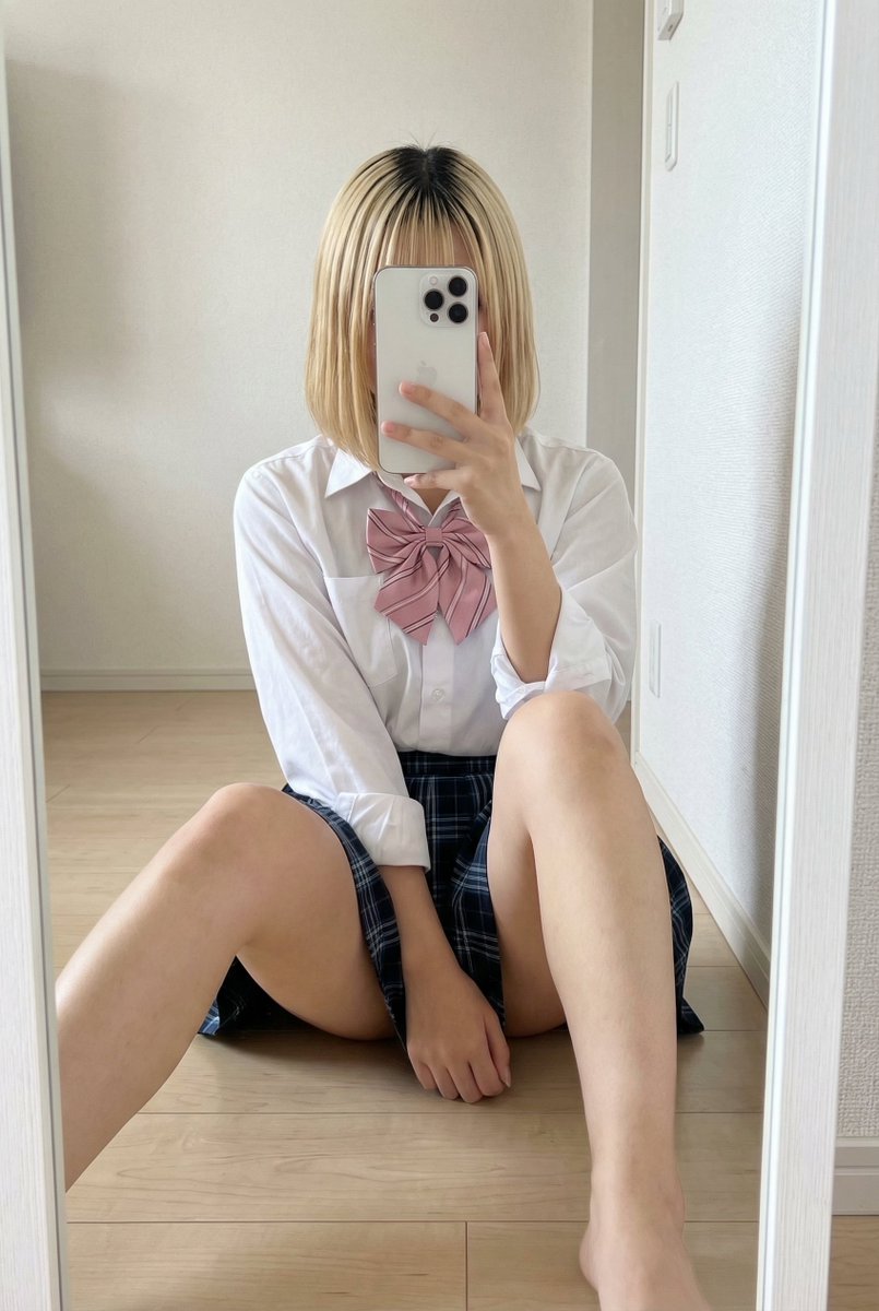 Detailed JSON Prompt for Asian Schoolgirl Mirror Selfie