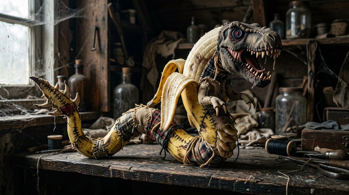 Rag Doll Banana T-Rex Monster — example 1