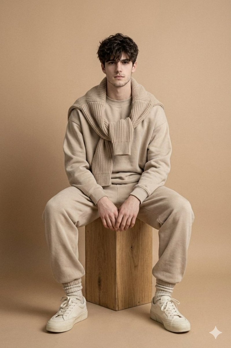 Minimalist Studio Fashion Photo of Young Man — example 1