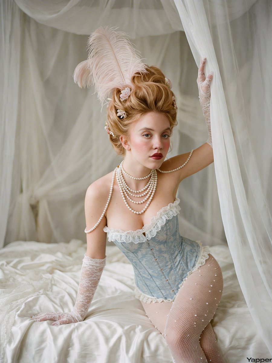Rococo Revival Sydney Sweeney Prompt for Nano Banana Pro — example 1
