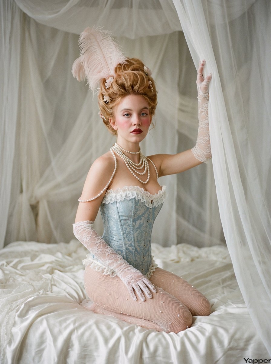 Rococo Revival Sydney Sweeney Prompt for Nano Banana Pro — example 2