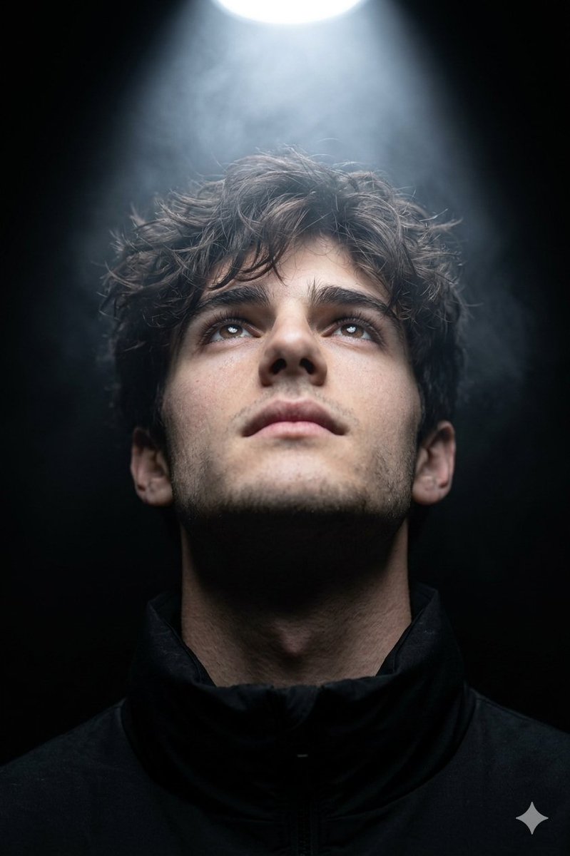 Hyper-realistic cinematic close-up portrait with dramatic lighting — example 1