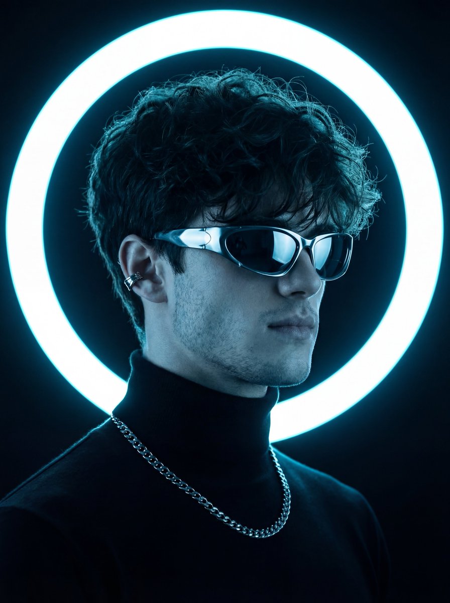 Futuristic Neon Portrait Prompt — example 1