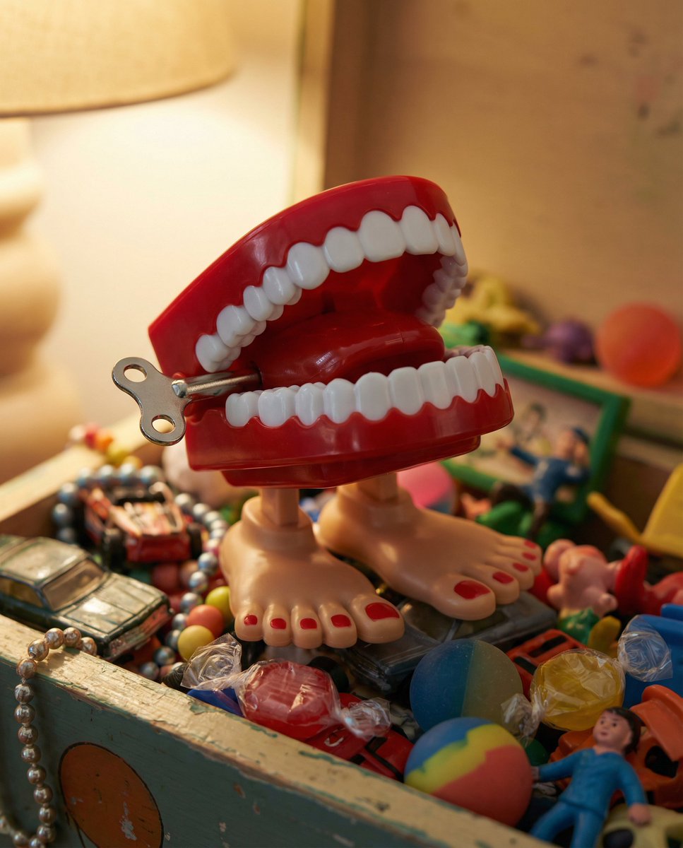 Whimsical Chattering Teeth Scene Prompt — example 1