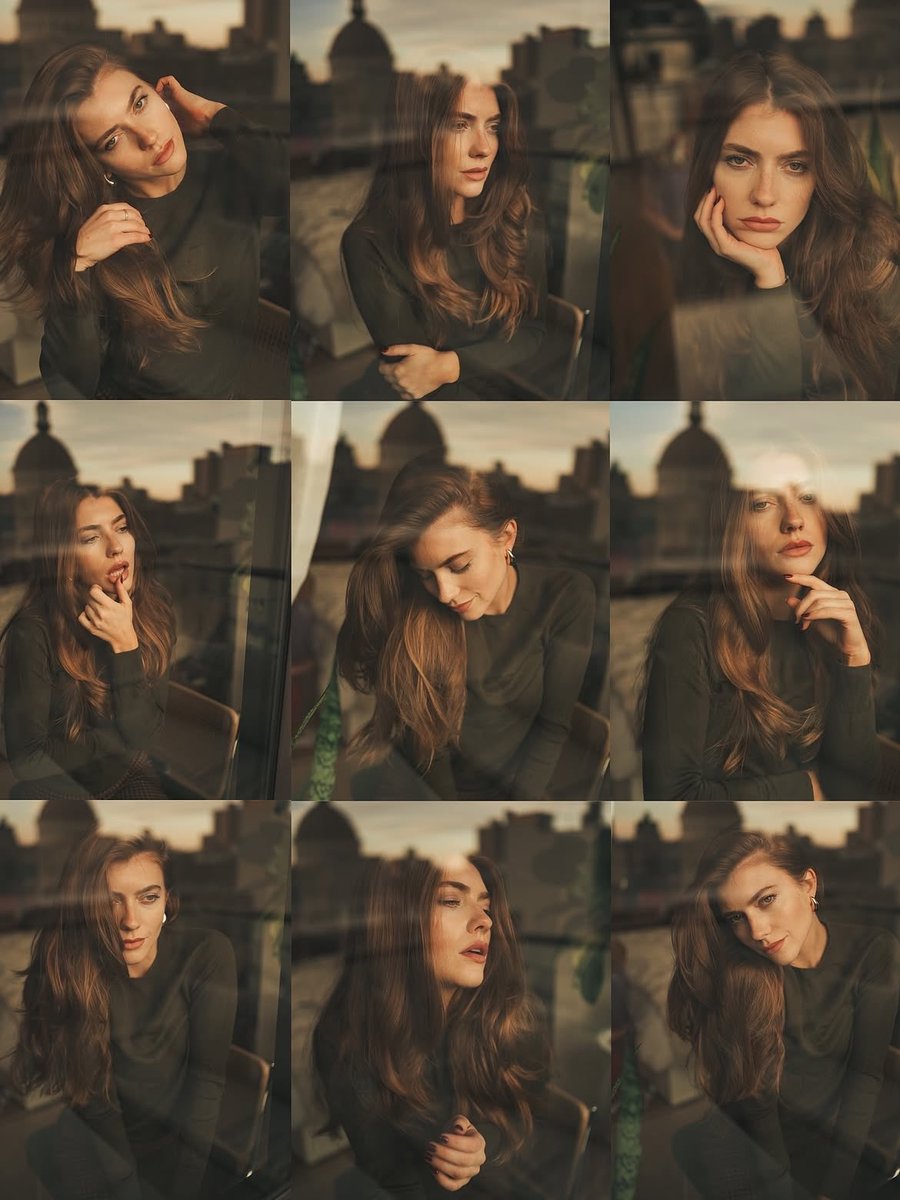 Cinematic Portrait Series by Window at Golden Hour — example 1
