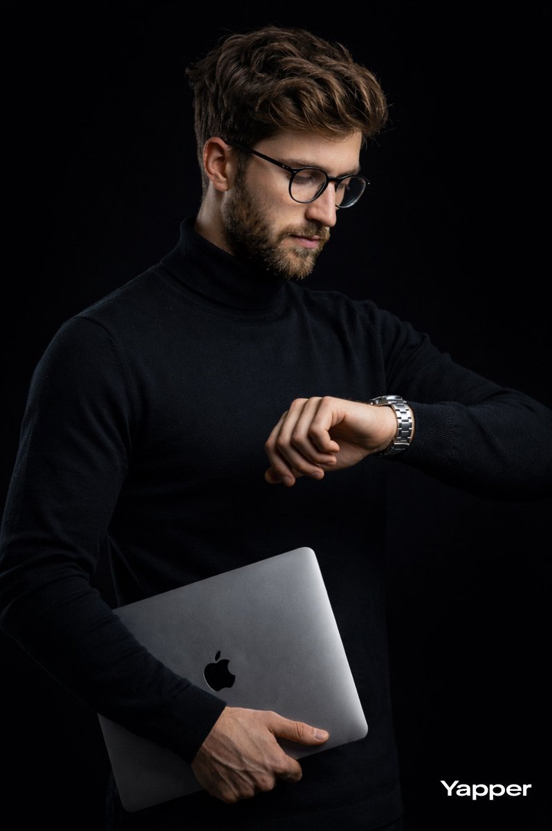 Cinematic Studio Portrait of Man with Watch