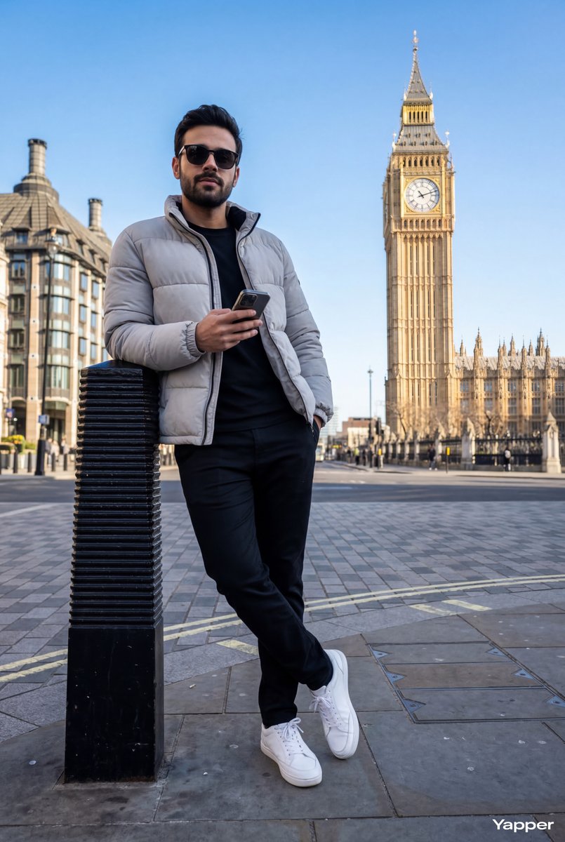 Hyper-Realistic Street Shot with Big Ben — example 1
