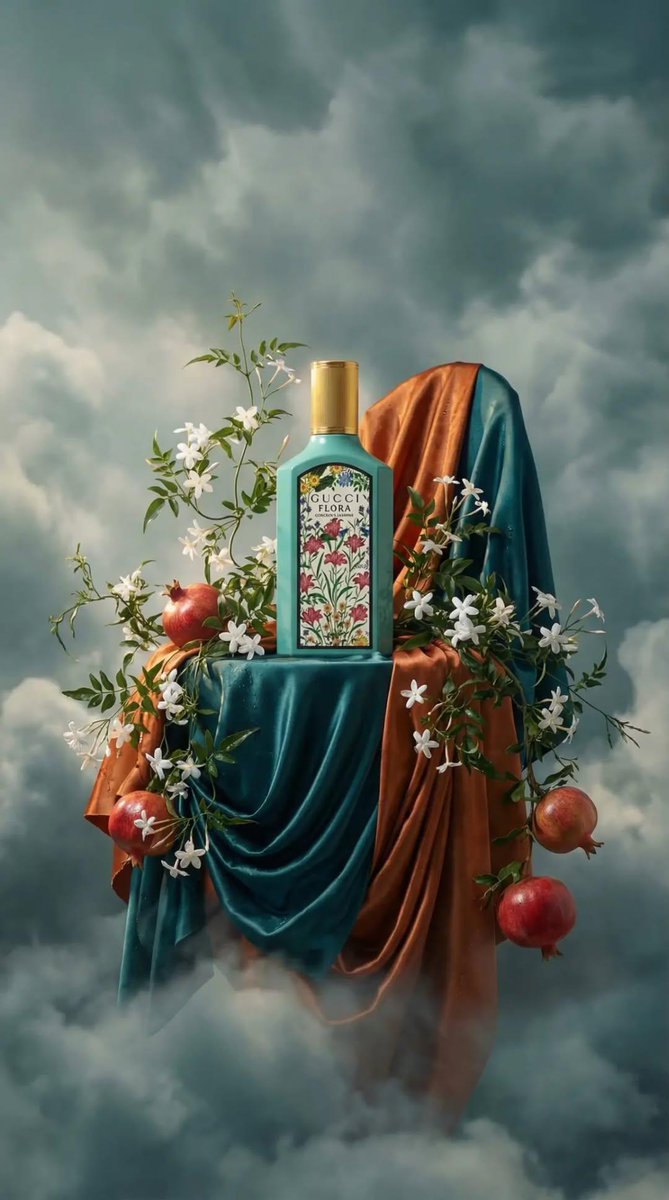 Surreal Baroque Still Life Perfume Ad Prompt — example 4