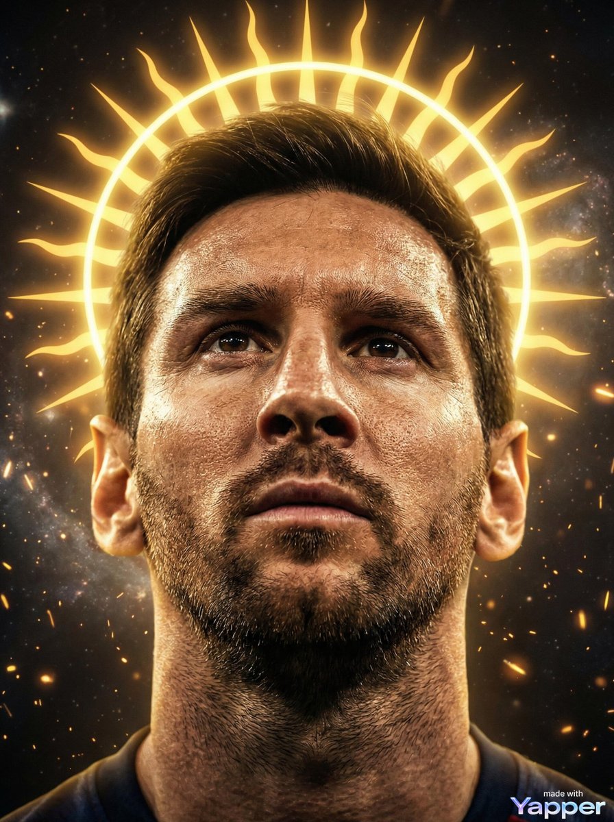 Lionel Messi Divine Portrait Prompt — example 1