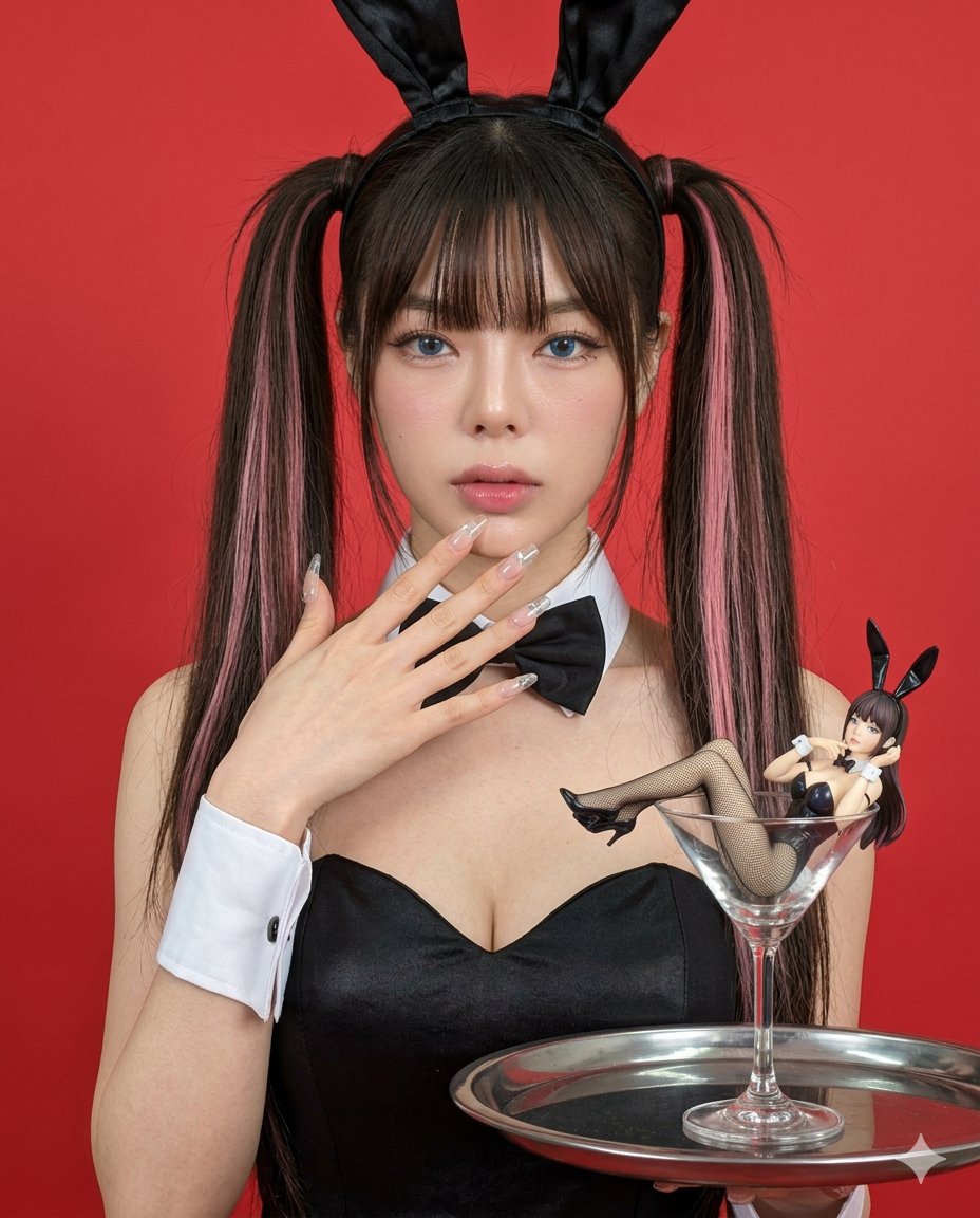 Hyper-realistic Bunny Suit Portrait — example 1