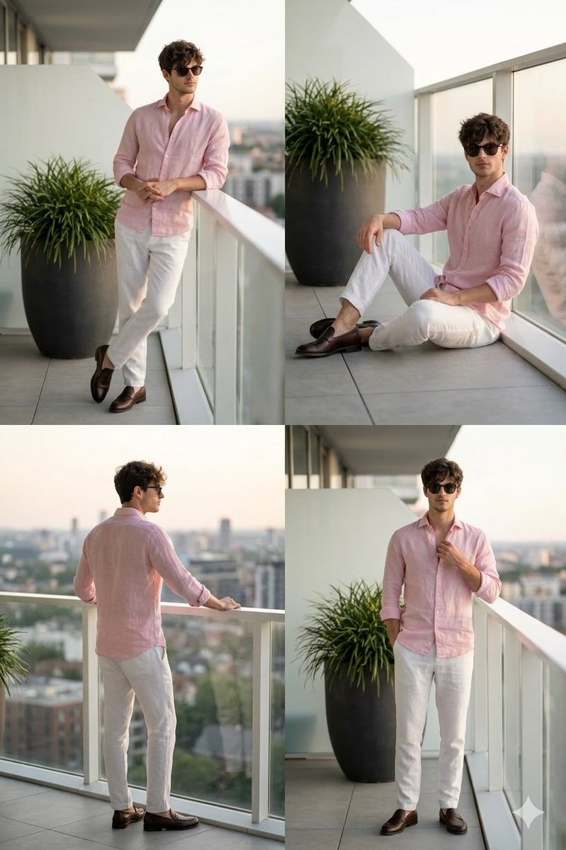 Cinematic Portrait of a Man on a Luxury Balcony — example 2