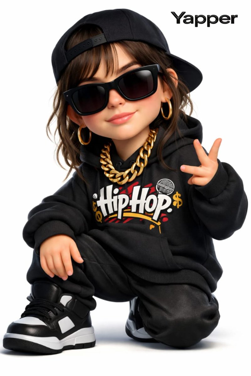 3D Cartoon Rap Style Woman Prompt — example 1
