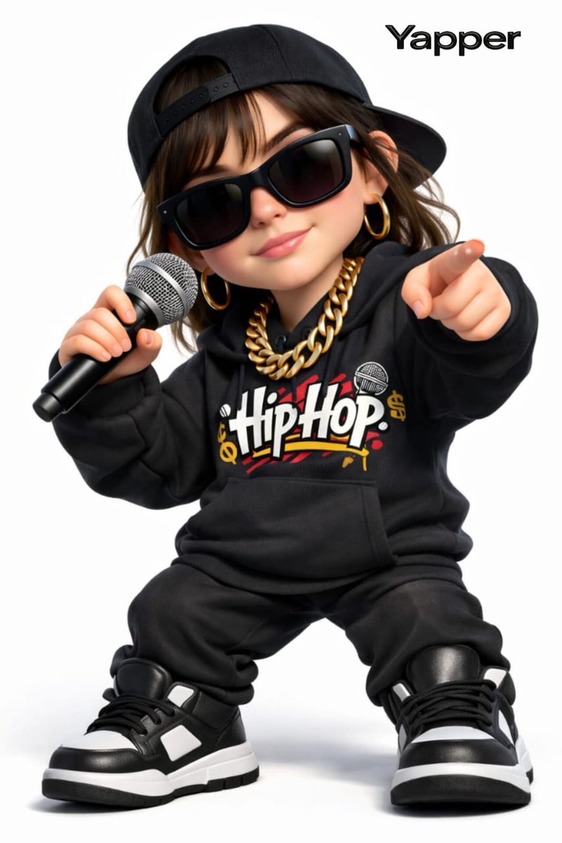 3D Cartoon Rap Style Woman Prompt — example 2