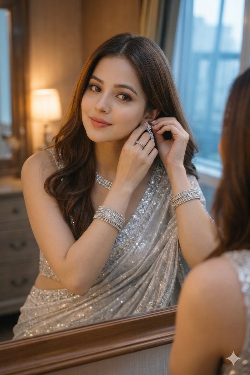 Ultra-Realistic Portrait with Saree and Face Reference — example 1