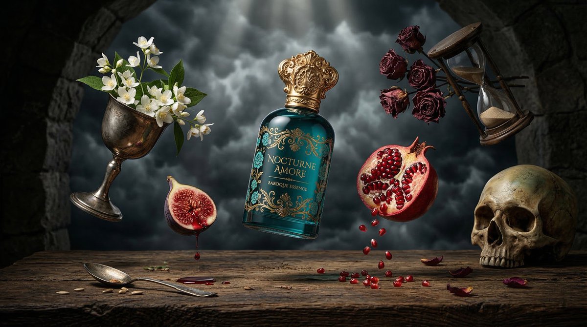 Surreal Baroque Perfume Ad Prompt