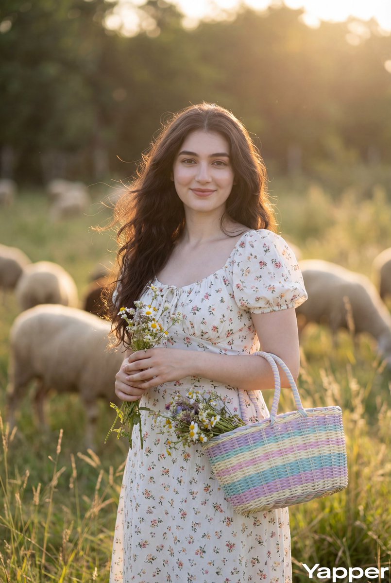 Cottagecore Pastoral Portrait Prompt — example 1