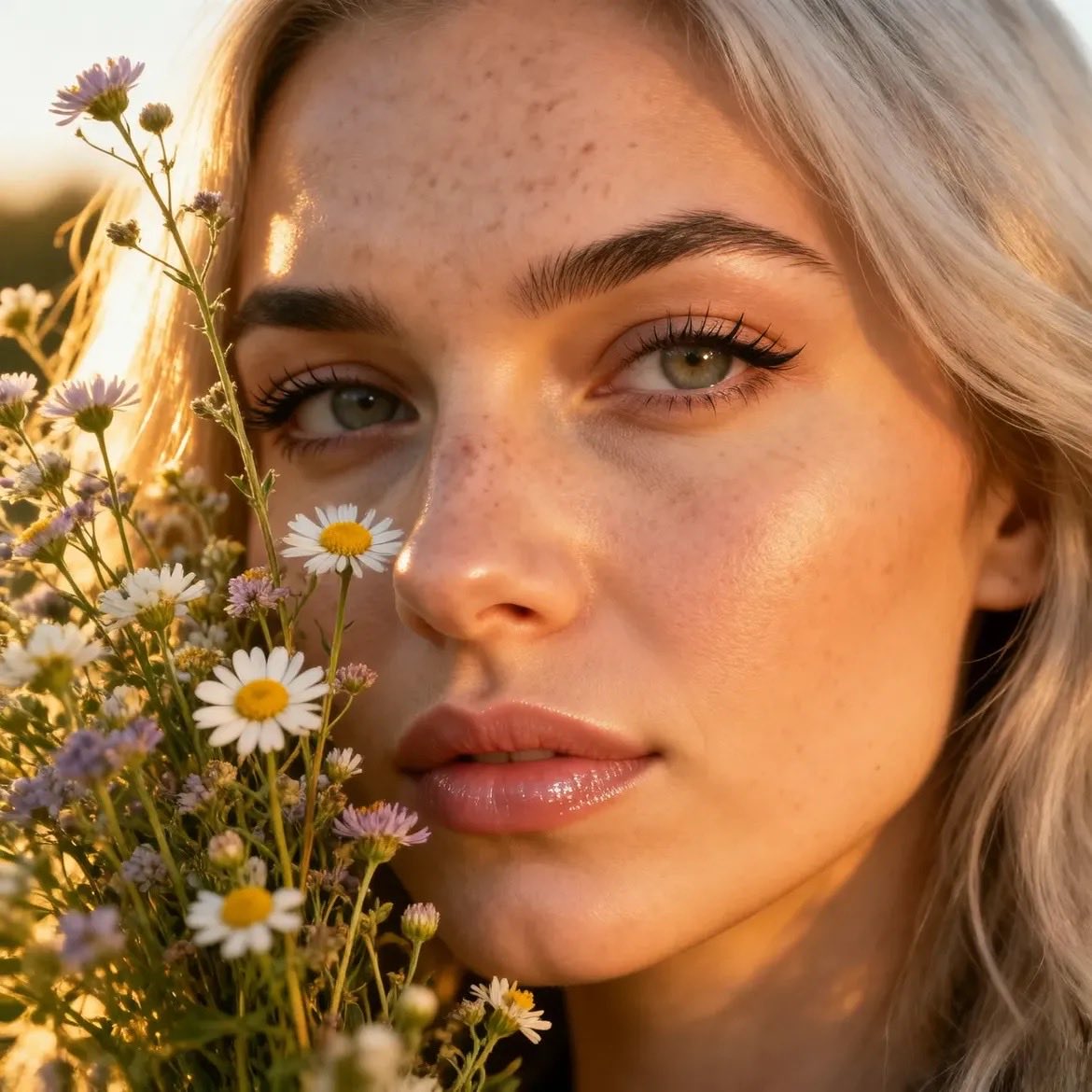 Golden Hour Macro Portrait Prompts — example 2