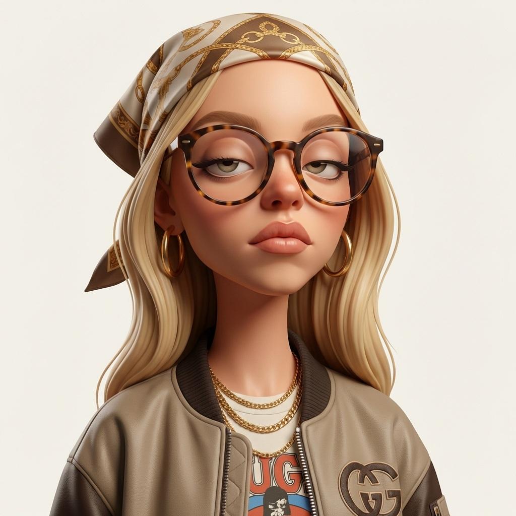 Stylized 3D Caricature Portrait Prompt — example 4