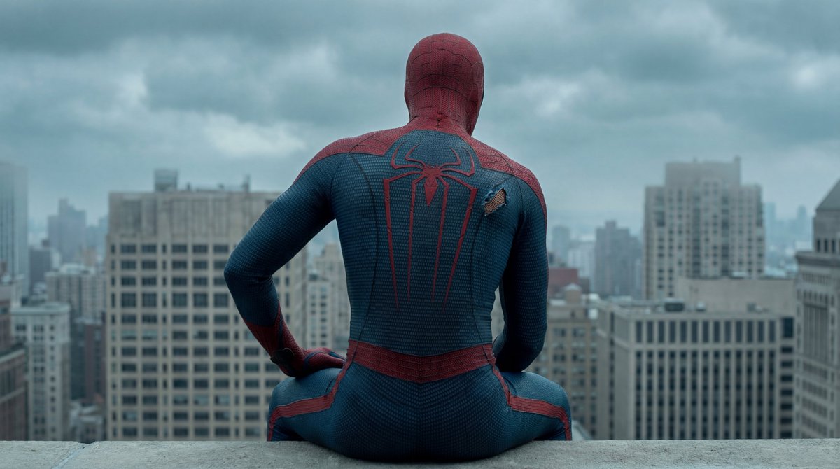Cinematic Superhero Rooftop Prompt — example 1