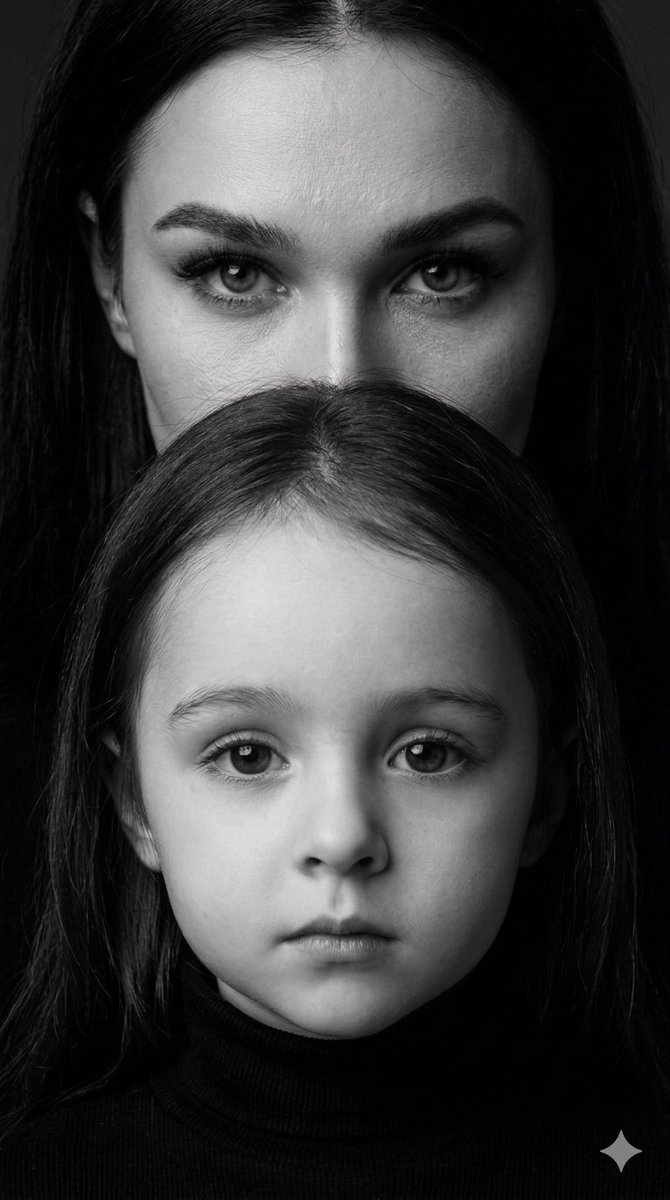 Dramatic Black and White Family Portrait Prompts — example 2