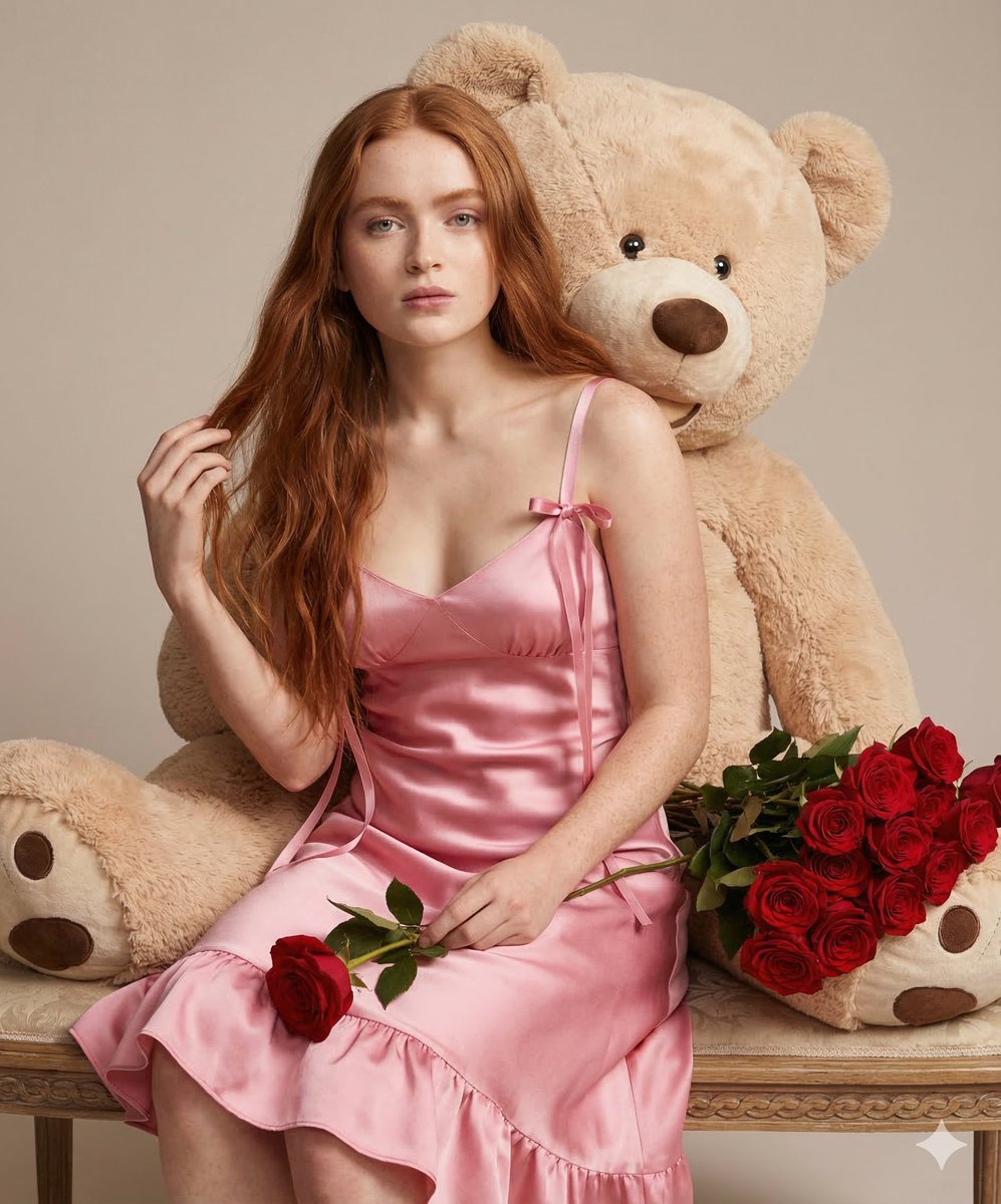Romantic Teddy Bear Fashion Photography — example 1