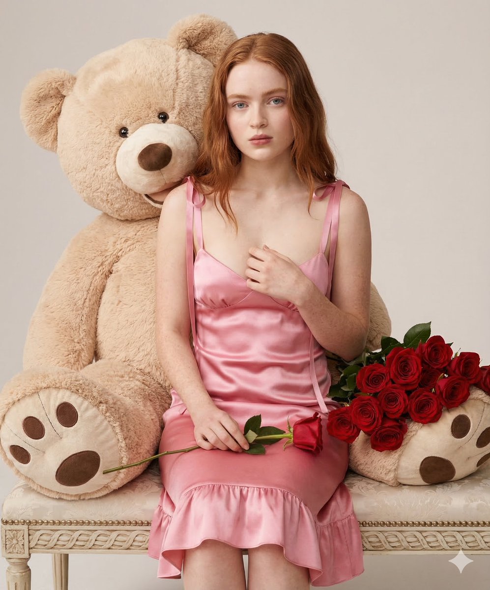 Romantic Teddy Bear Fashion Photography — example 2