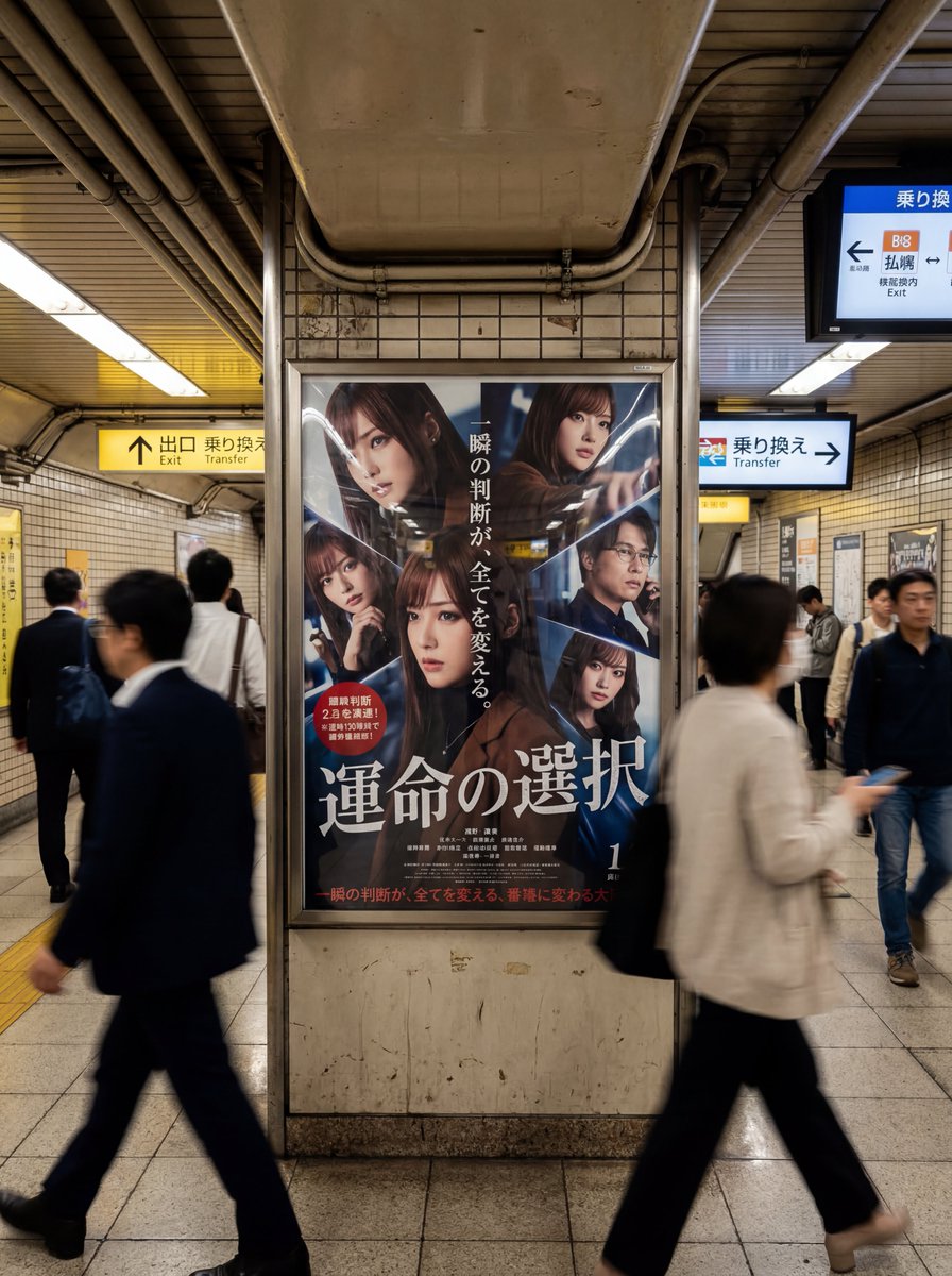Subway Ad Poster Prompt for Character Image Generation (Portfolio Style) — example 2