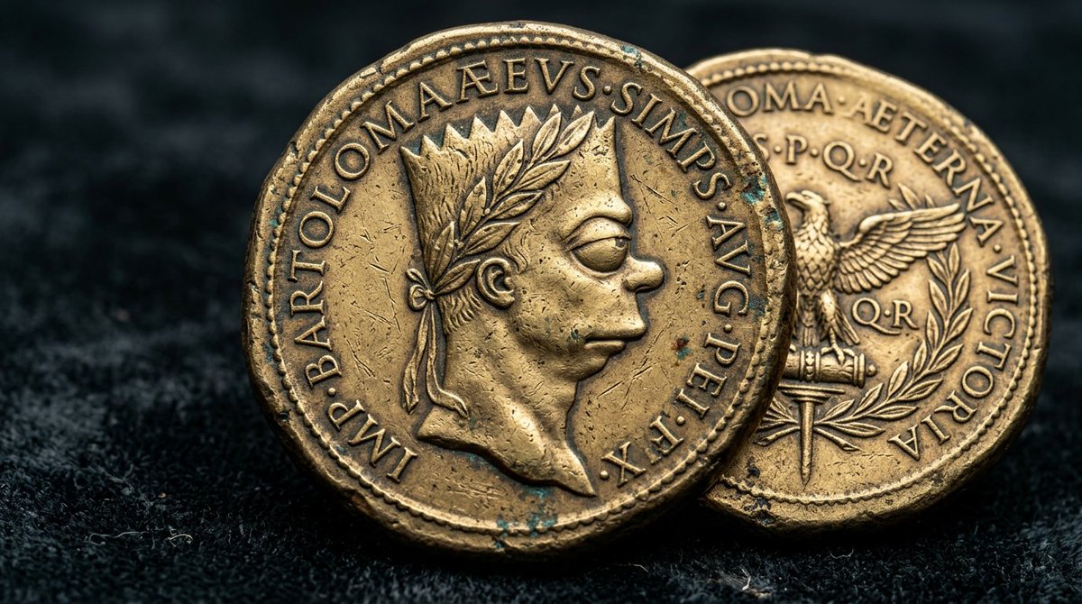 Hyperrealistic Ancient Roman Empire Coin — example 1