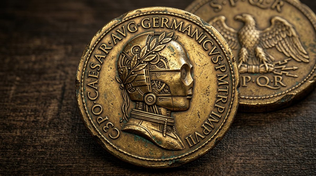 Hyperrealistic Ancient Roman Empire Coin — example 4