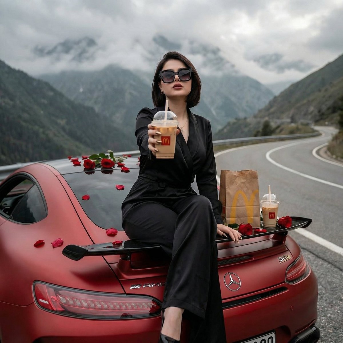 Luxury Ride and Mountain Vibes Editorial