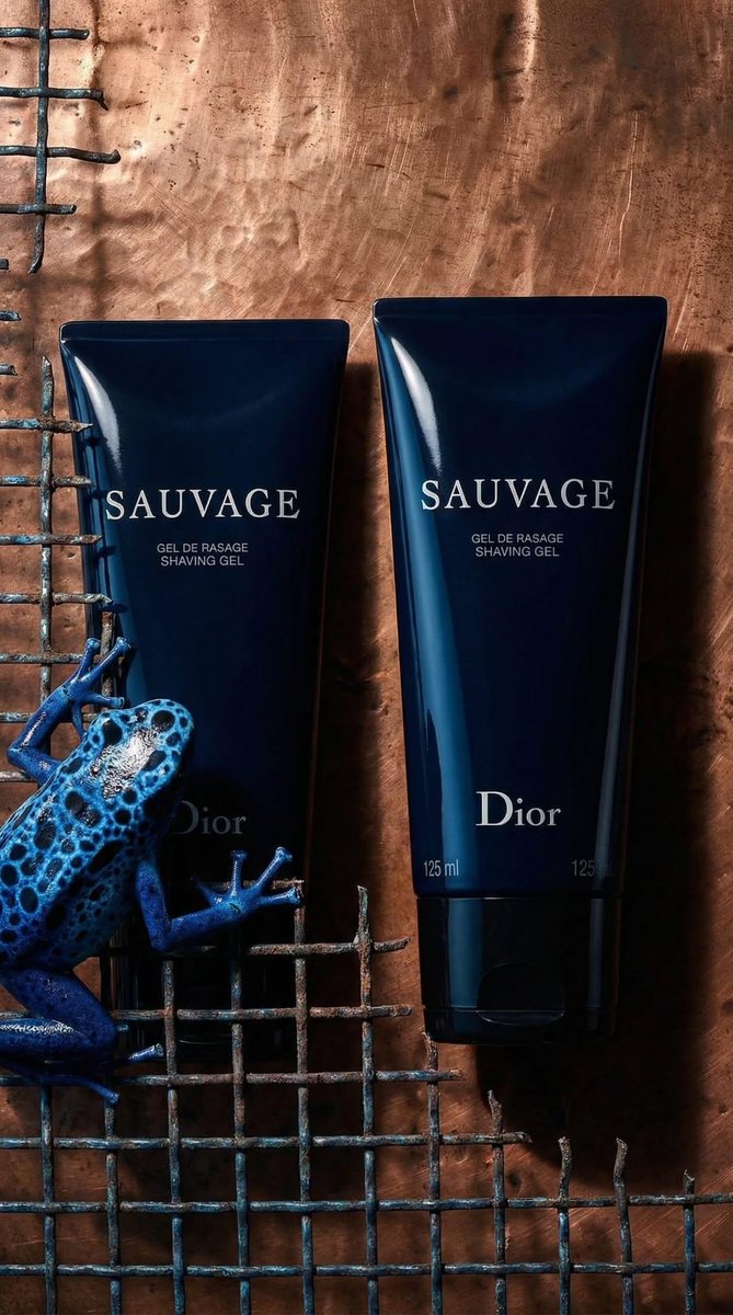 Luxury Product Photography of Dior Sauvage Shaving Gel — example 3