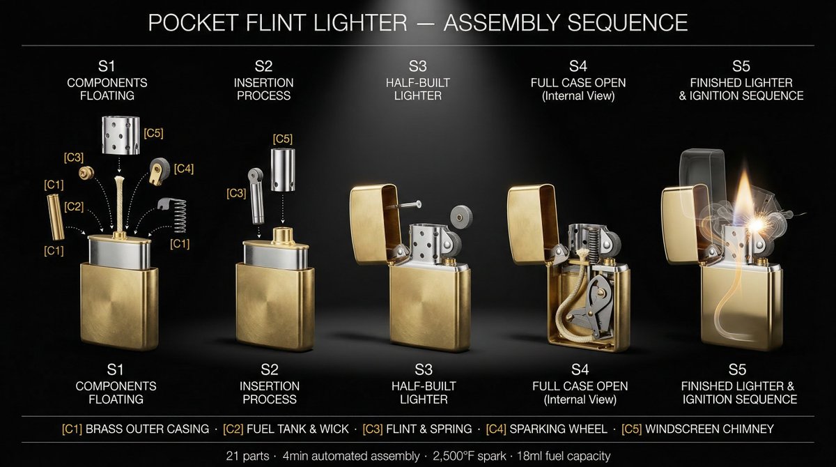 Product Assembly Sequence Timeline — example 4