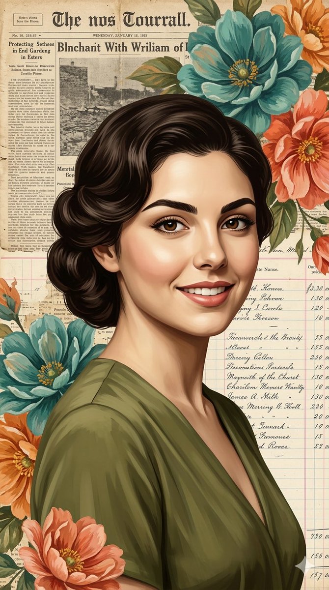 Elegant Digital Illustration with Vintage Realism — example 1