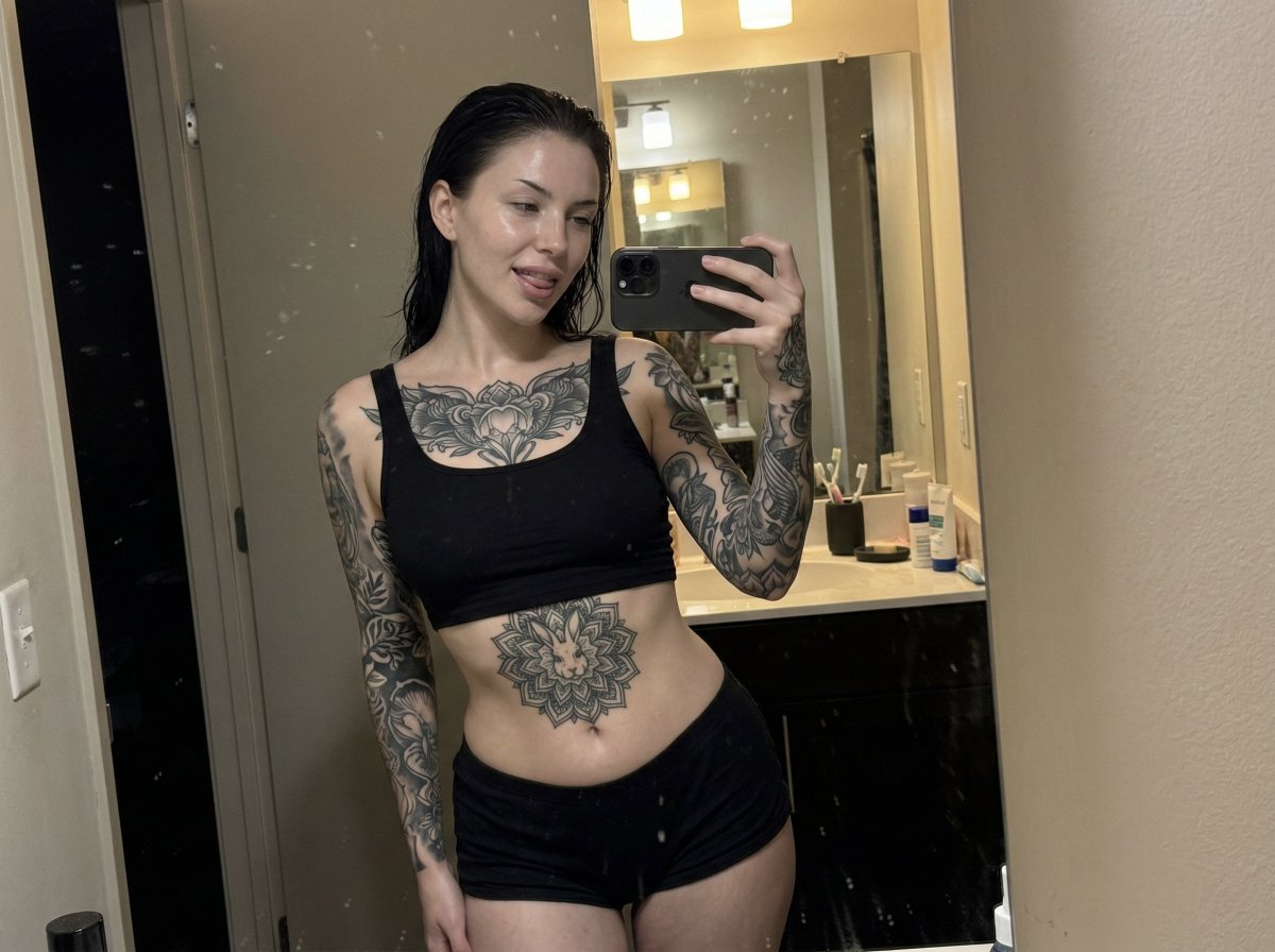 Raw iPhone Mirror Selfie Realism — example 2
