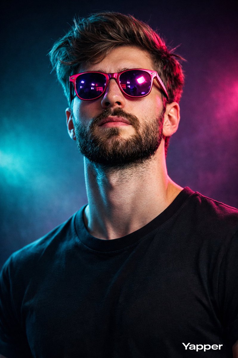 Cyberpunk Studio Portrait with Neon Lights — example 1