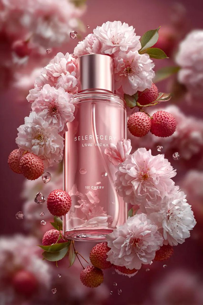 3D Floating Cosmetic Bottle Product Shots — example 2