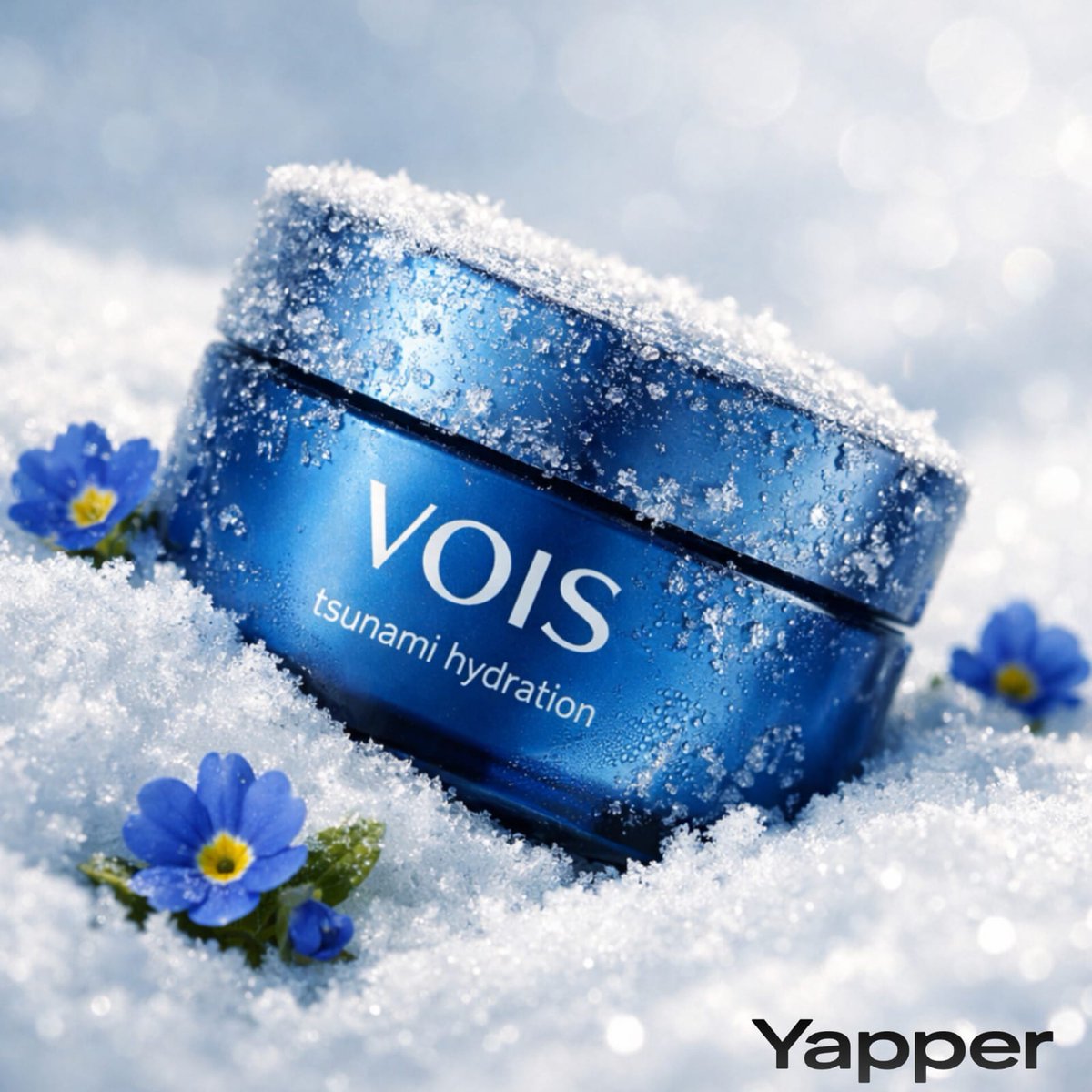 Photorealistic Skincare Product Photography in Snow
