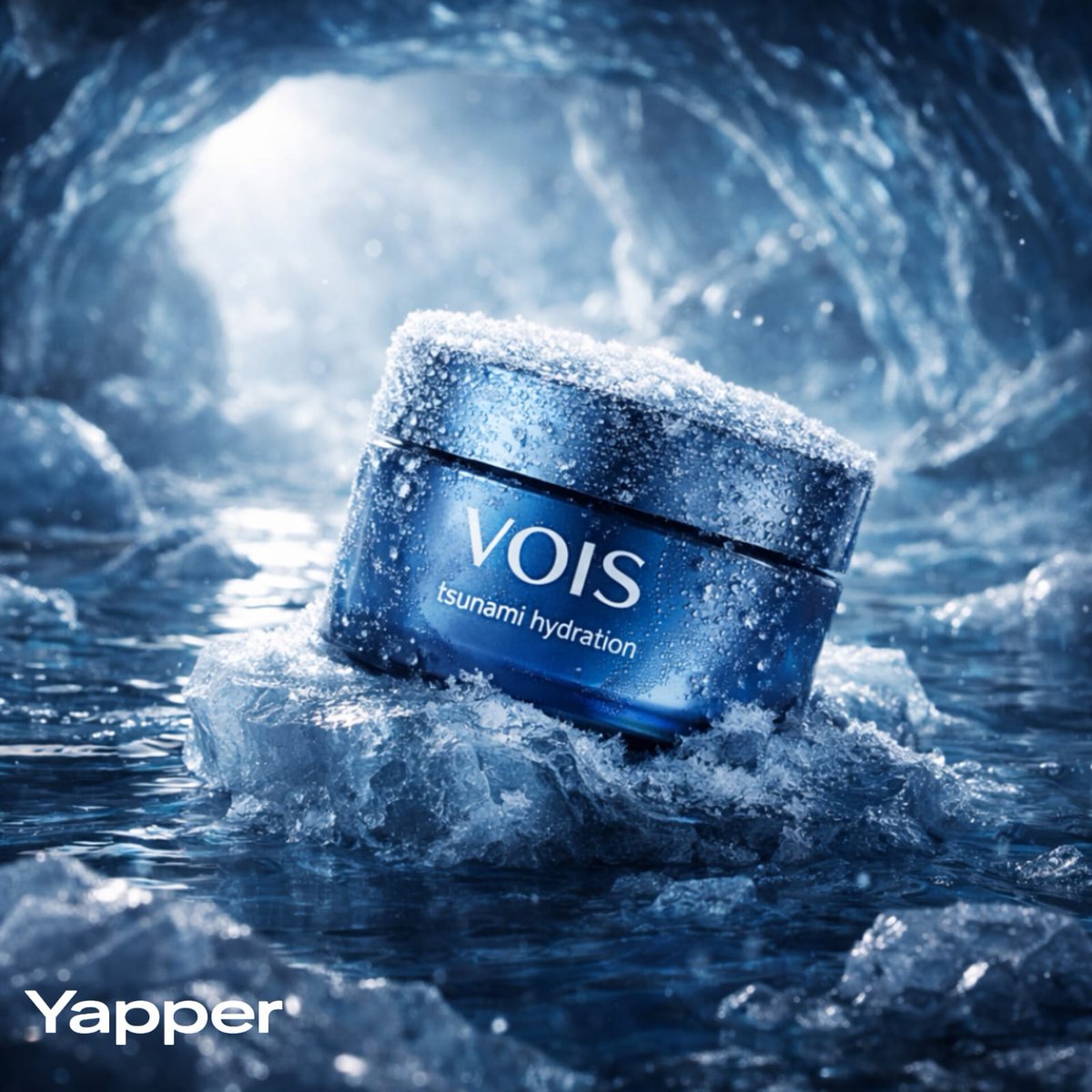Photorealistic Skincare Product Photography in Snow — example 2