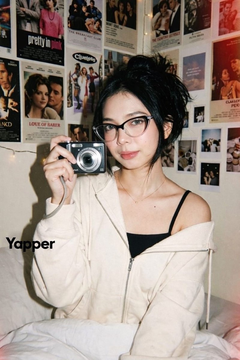 Y2K Candid Digital Camera Portrait of a Young Woman — example 1