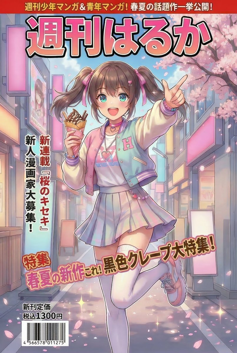 Manga Magazine Cover Prompt for Nano Banana Pro — example 1