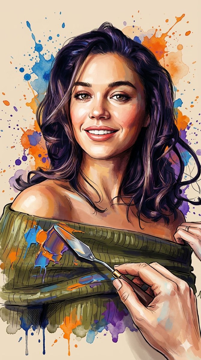 Oil Painting Style Portrait Prompt with Reference — example 2