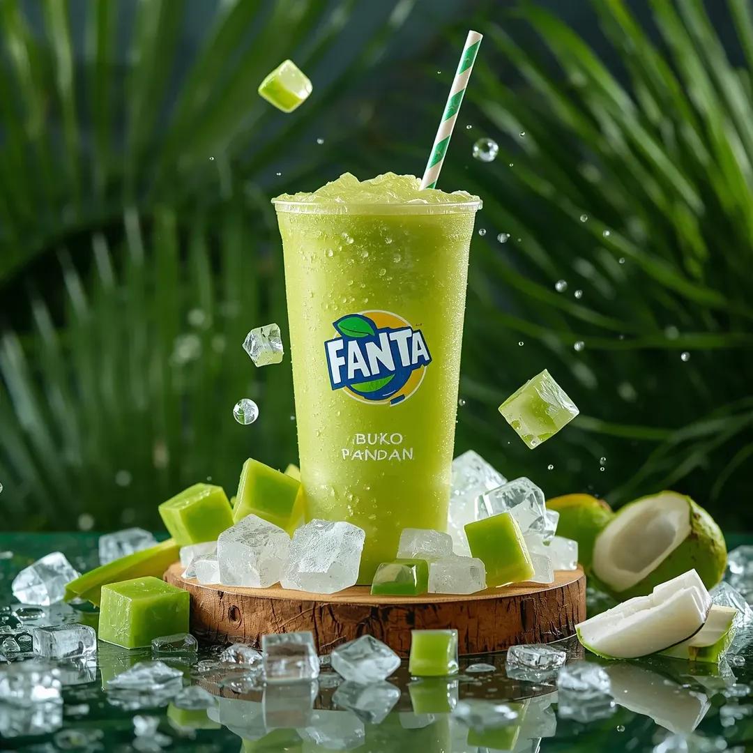 Hyper-realistic Fanta Product Shot Prompt — example 2
