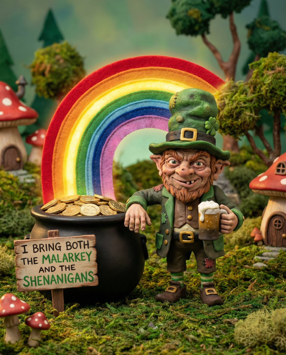 Leprechaun Illustration with Custom Style — example 1
