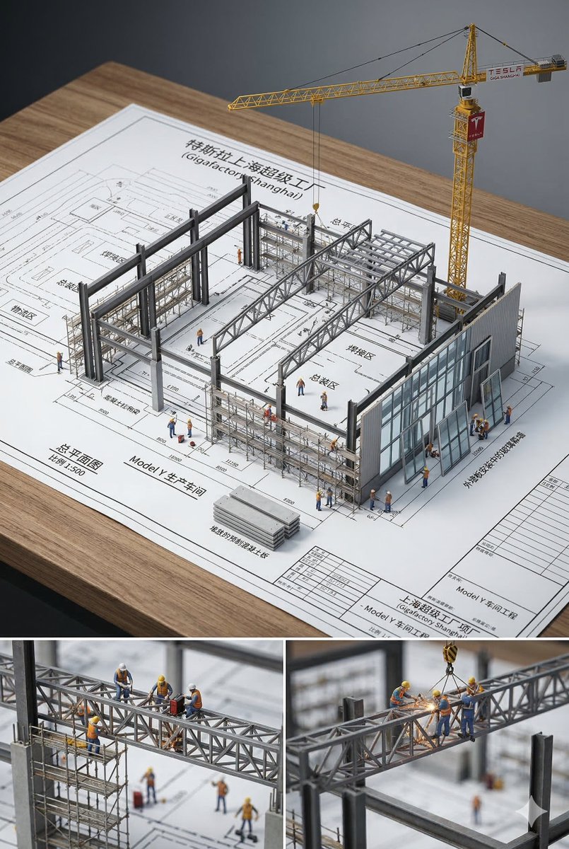 3D Miniature Architectural Blueprint — example 1