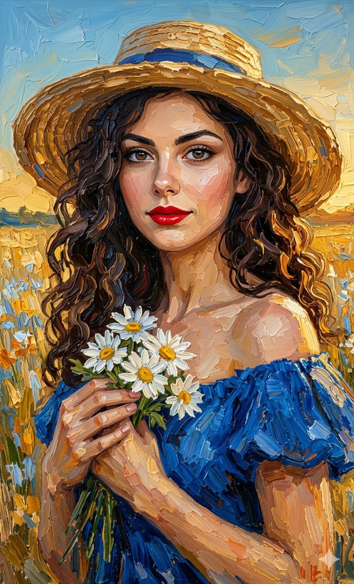 Impasto Oil Painting Portrait