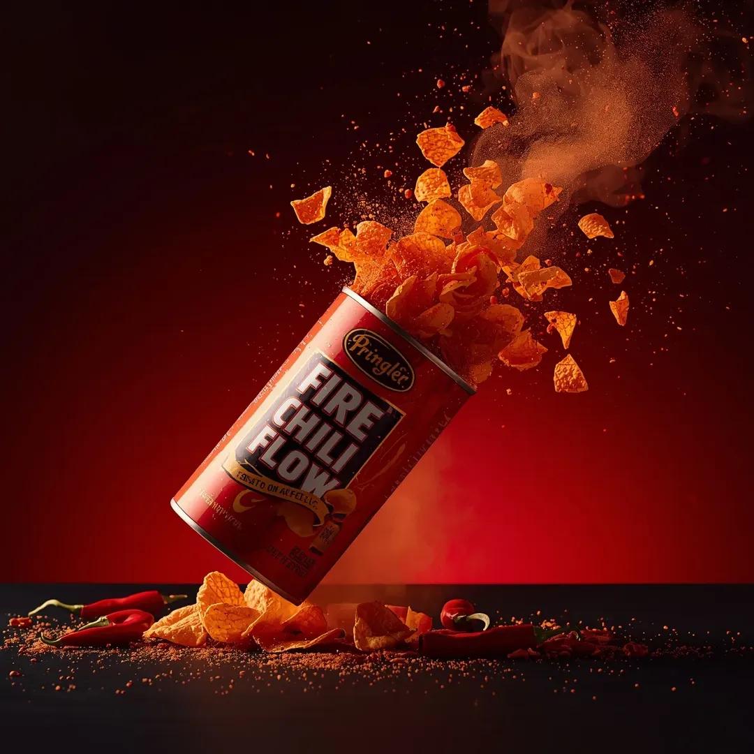 Exploding Pringles Can Advertising Prompt — example 2