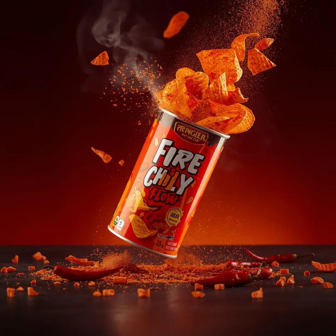 Exploding Pringles Can Advertising Prompt — example 4