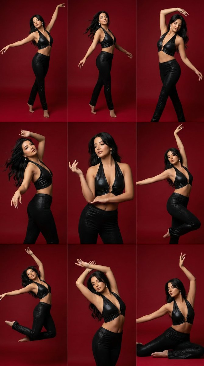 9-Panel Dance Editorial Grid Prompt — example 1