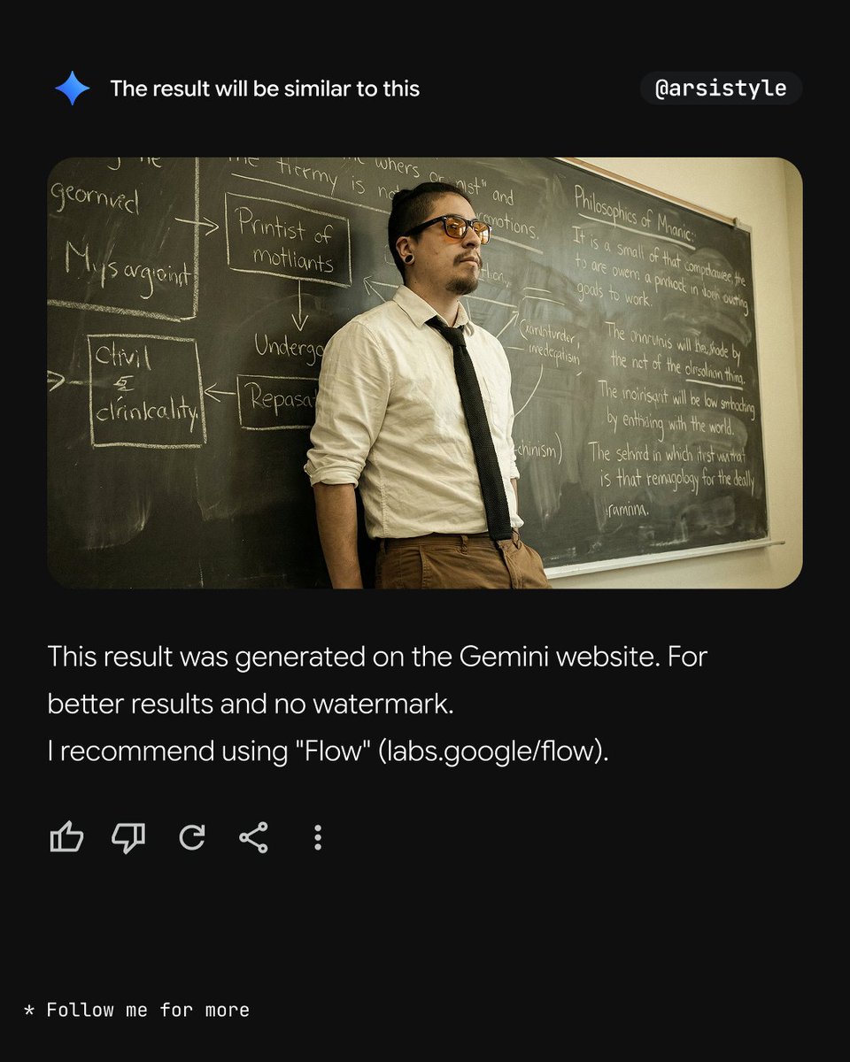 Cinematic Medium Shot with Chalkboard Background Prompt — example 2